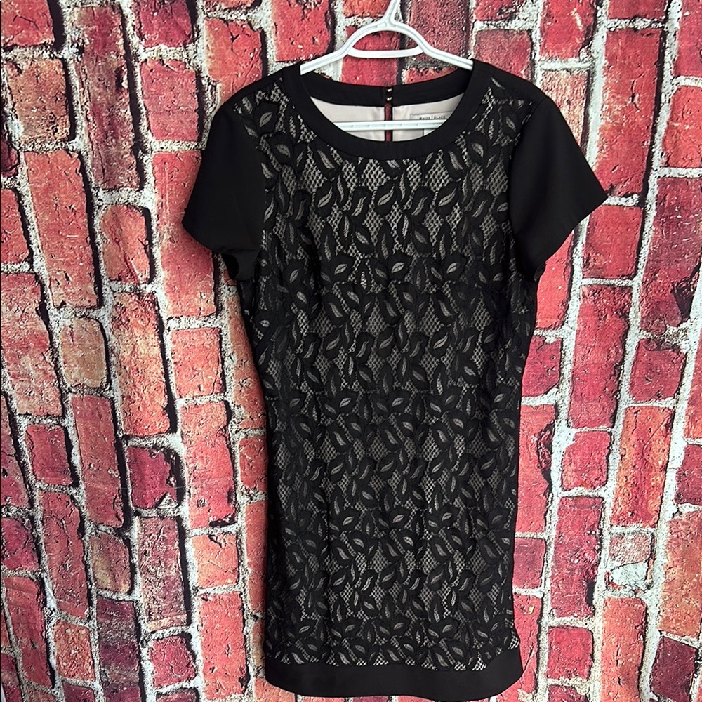 White House Black Market Black Mini women Dress size 12